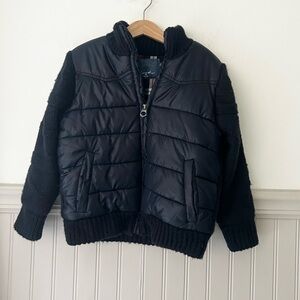 Zara Kids Boys Small Knitwear Puffer Sweater/Coat